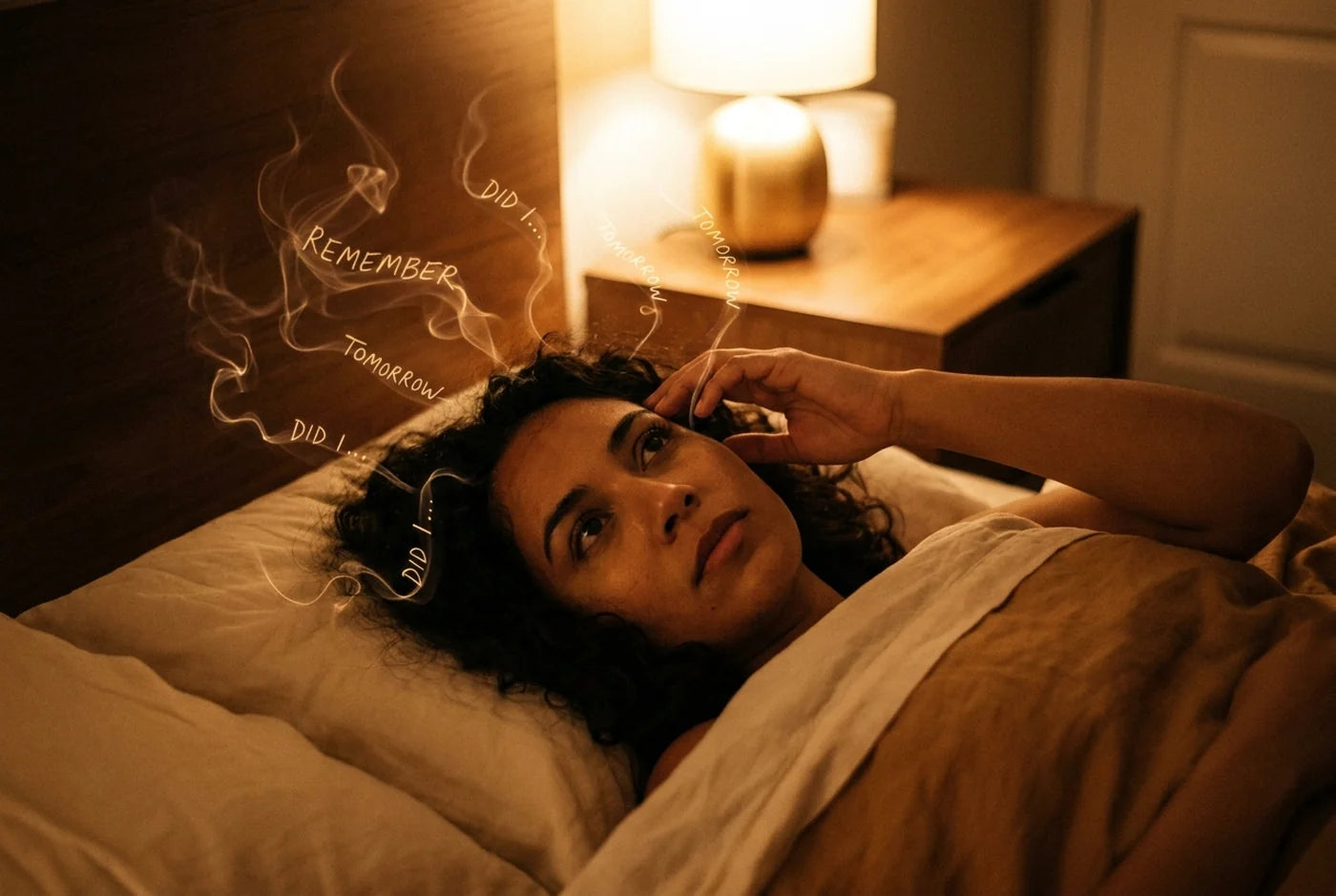 The mind that saves everything for night.