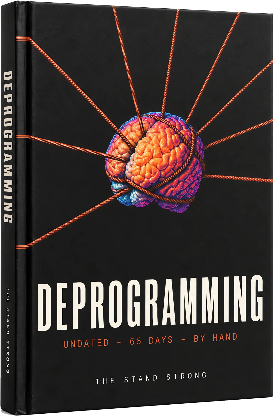 The DEPROGRAMMING journal, closed, front cover.